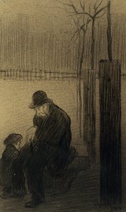 Le parc en janvier - Isidre Nonell